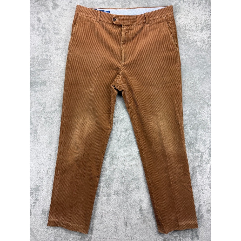 VTG J Mclaughlin Men's Corduroy Pants 38x34 Brown‎ Cotton Chino USA
